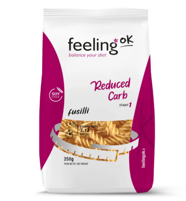 Feeling Ok, Pâtes Fusilli, 55% de Protein, 220g